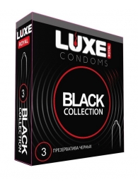 Черные презервативы LUXE Royal Black Collection - 3 шт. - Luxe - купить с доставкой в Элисте