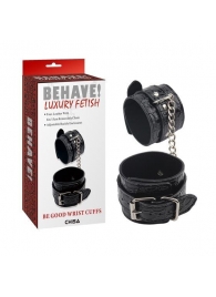 Черные наручники Be good Wrist Cuffs - Chisa - купить с доставкой в Элисте