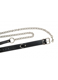 Черный ошейник с поводком Wild - Lola Games - купить с доставкой в Элисте