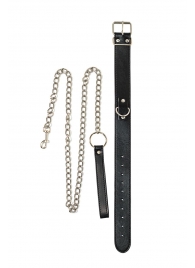 Черный ошейник с поводком Wild - Lola Games - купить с доставкой в Элисте