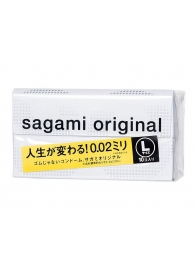 Презервативы Sagami Original 0.02 L-size увеличенного размера - 10 шт. - Sagami - купить с доставкой в Элисте