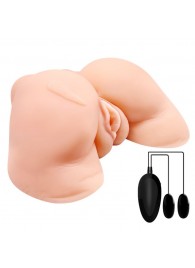 Телесная вибровагина Julie с 2 рабочими отверстиями - Baile - в Элисте купить с доставкой
