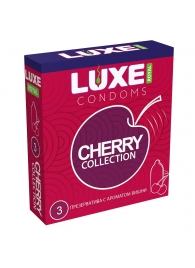 Презервативы с ароматом вишни LUXE Royal Cherry Collection - 3 шт. - Luxe - купить с доставкой в Элисте