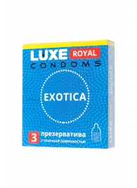 Текстурированные презервативы LUXE Royal Exotica - 3 шт. - Luxe - купить с доставкой в Элисте