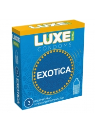 Текстурированные презервативы LUXE Royal Exotica - 3 шт. - Luxe - купить с доставкой в Элисте