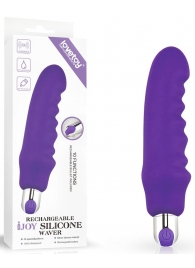 Фиолетовый вибратор Rechargeable IJOY Silicone Waver - 16,5 см. - Lovetoy