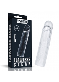 Прозрачная насадка-удлинитель Flawless Clear Penis Sleeve Add 1 - 15,5 см. - Lovetoy - в Элисте купить с доставкой