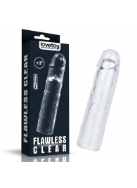 Прозрачная насадка-удлинитель Flawless Clear Penis Sleeve Add 2 - 19 см. - Lovetoy - в Элисте купить с доставкой