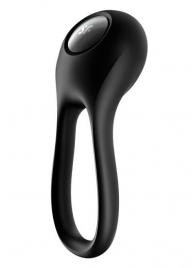 Черное эрекционное виброкольцо Majestic Duo - Satisfyer - в Элисте купить с доставкой