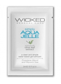 Гель-лубрикант Simply Aqua Jelle - 3 мл. - Wicked - купить с доставкой в Элисте