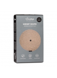 Пеньковая веревка для связывания Hemp Rope - 5 м. - Easy toys - купить с доставкой в Элисте