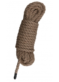 Пеньковая веревка для связывания Hemp Rope - 5 м. - Easy toys - купить с доставкой в Элисте