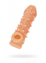 Телесная закрытая насадка с пупырышками Cock Sleeve Size S - 13,8 см. - KOKOS - в Элисте купить с доставкой