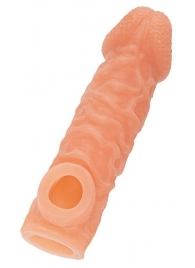 Телесная закрытая насадка с шершавой головкой Cock Sleeve Size S - 13,8 см. - KOKOS - в Элисте купить с доставкой