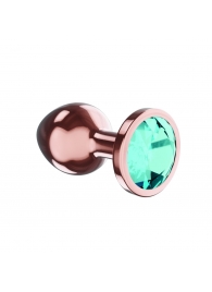Пробка цвета розового золота с малиновым кристаллом Diamond Topaz Shine L - 8,3 см. - Lola Games - купить с доставкой в Элисте