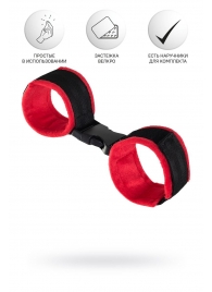 Красно-черные велюровые оковы Anonymo - ToyFa - купить с доставкой в Элисте