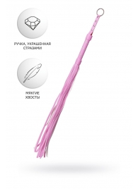 Розовый флоггер Anonymo - 64 см. - ToyFa - купить с доставкой в Элисте