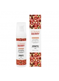 Разогревающее массажное масло  с ароматом клубники Gourmet Strawberry - 50 мл. - Exsens - купить с доставкой в Элисте