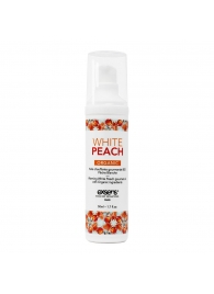 Разогревающее массажное масло Gourmet White Peach Organic с органическими ингредиентами - 50 мл. - Exsens - купить с доставкой в Элисте