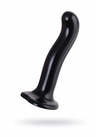 Черный стимулятор для пар P G-Spot Dildo Size M - 18 см. - Strap-on-me - в Элисте купить с доставкой