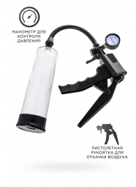 Прозрачная механическая помпа для пениса Viggo - Sexus - в Элисте купить с доставкой