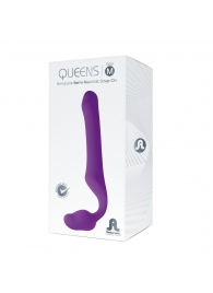 Лиловый безремневой страпон Queens M - Adrien Lastic - купить с доставкой в Элисте