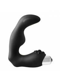 Черный вибромассажер простаты FantASStic Vibrating Prostate Massager - 11,3 см. - Dream Toys - в Элисте купить с доставкой