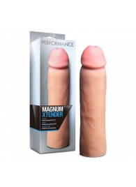 Телесная фаллическая насадка на пенис Magnum Xtender - 23 см. - Blush Novelties - в Элисте купить с доставкой