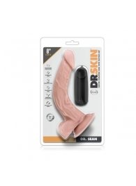 Телесный вибратор-реалистик Dr. Sean 8 Inch Vibrating Cock - 20,3 см. - Blush Novelties