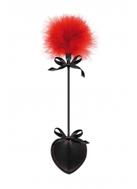 Стек с пуховкой Sweet Caress Feather Whip - 44 см. - Sweet Caress - купить с доставкой в Элисте