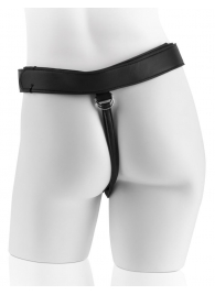 Страпон с телесной насадкой 7  Uncut with Strap on Harness - 18 см. - Pipedream - купить с доставкой в Элисте