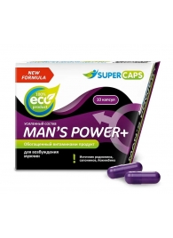 Возбуждающее средство для мужчин Mans Power plus - 10 капсул (0,35 гр.) +1 в подарок - SuperCaps - купить с доставкой в Элисте