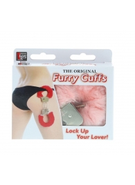 Металлические наручники с розовой меховой опушкой METAL HANDCUFF WITH PLUSH PINK - Dream Toys - купить с доставкой в Элисте