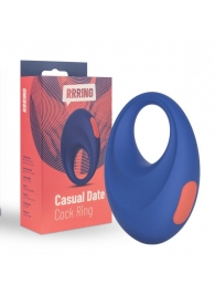 Синее эрекционное кольцо RRRING Casual Date Cock Ring - FeelzToys - в Элисте купить с доставкой