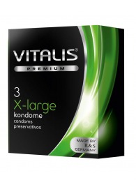 Презервативы увеличенного размера VITALIS PREMIUM x-large - 3 шт. - Vitalis - купить с доставкой в Элисте