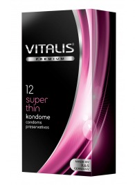 Ультратонкие презервативы VITALIS PREMIUM super thin - 12 шт. - Vitalis - купить с доставкой в Элисте