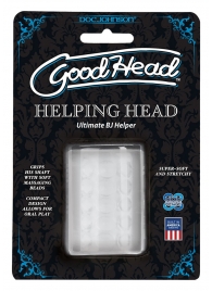 Прозрачный мастурбатор HELPING HEAD - Doc Johnson - в Элисте купить с доставкой