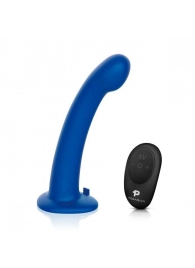 Синяя насадка Remote Control P-Spot G-Spot с черными трусиками - 20 см. - Pegasus - купить с доставкой в Элисте