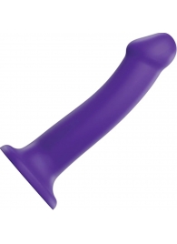 Фиолетовый фаллоимитатор-насадка Strap-On-Me Dildo Dual Density size L - 19 см. - Strap-on-me - купить с доставкой в Элисте