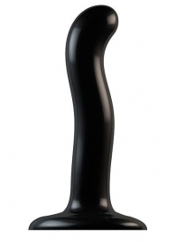 Черный фаллоимитатор-насадка Strap-On-Me P G spot Dildo size S - 16,4 см. - Strap-on-me - купить с доставкой в Элисте