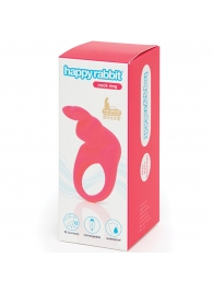 Розовое эрекционное виброкольцо Happy Rabbit Rechargeable Rabbit Cock Ring - Happy Rabbit - в Элисте купить с доставкой