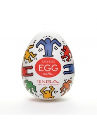 Мастурбатор-яйцо Keith Haring EGG DANCE - Tenga - в Элисте купить с доставкой