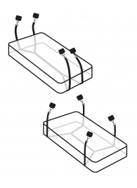 Фиксаторы для кровати WRAPAROUND MATTRESS RESTRAIN - Pipedream - купить с доставкой в Элисте