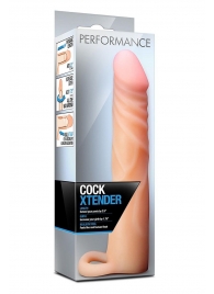 Телесная насадка на пенис Cock Xtender - 17,7 см. - Blush Novelties - в Элисте купить с доставкой