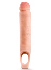 Телесная насадка-удлинитель 11.5 Inch Silicone Cock Sheath Penis Extender - 29,2 см. - Blush Novelties - в Элисте купить с доставкой