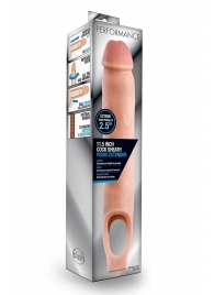 Телесная насадка на пенис 11.5 Inch Cock Sheath Penis Extender - 29,2 см. - Blush Novelties - в Элисте купить с доставкой