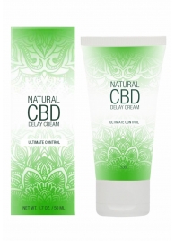 Крем-пролонгатор Natural CBD Delay Cream - 50 мл. - Shots Media BV - купить с доставкой в Элисте