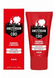 Пролонгирующий лубрикант Numbing CBD from Amsterdam - 50 мл. - Shots Media BV - купить с доставкой в Элисте