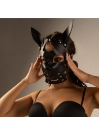 Черная маска  Собака  с ушками - Crazy Handmade - купить с доставкой в Элисте