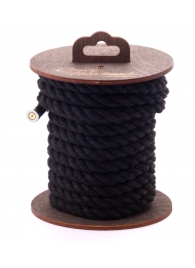 Черная хлопковая веревка для бондажа на катушке - 5 м. - Crazy Handmade - купить с доставкой в Элисте